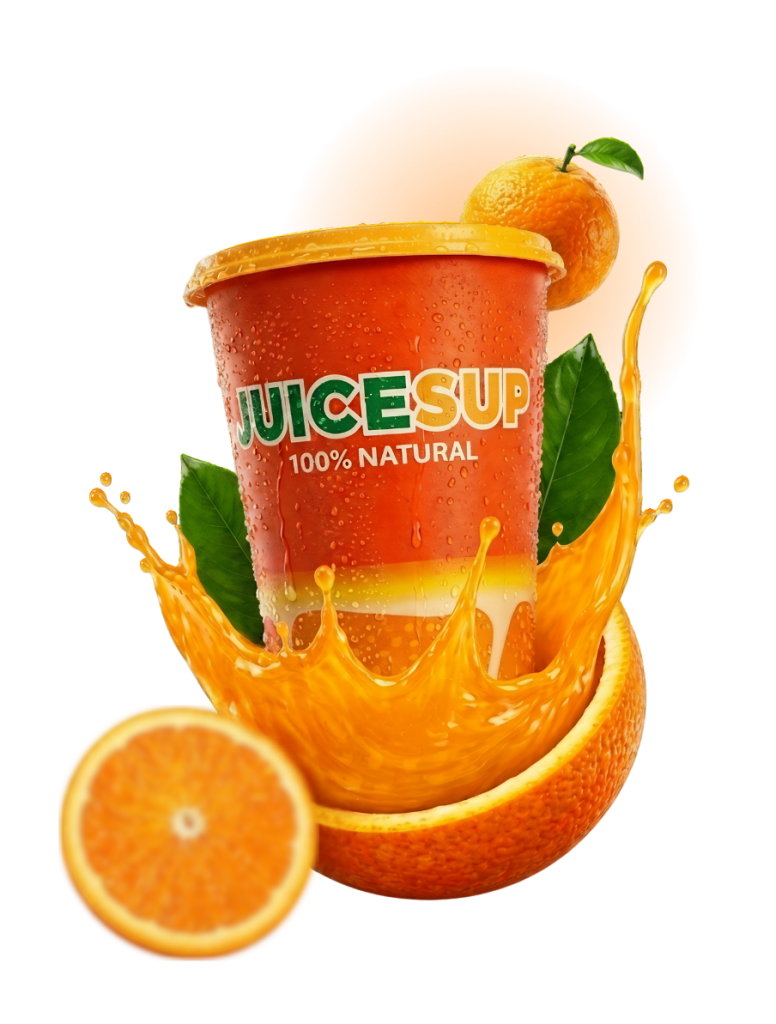 JUICESUP fresh orange juice cup